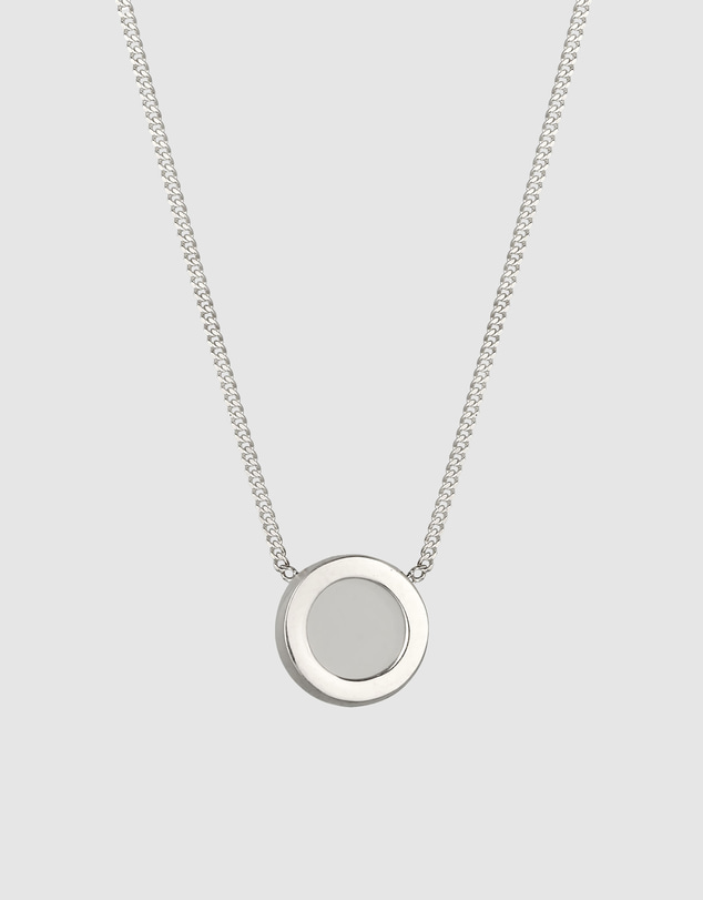 Elli Jewelry - Rock Crystal Bezel Necklace in 925 Silver