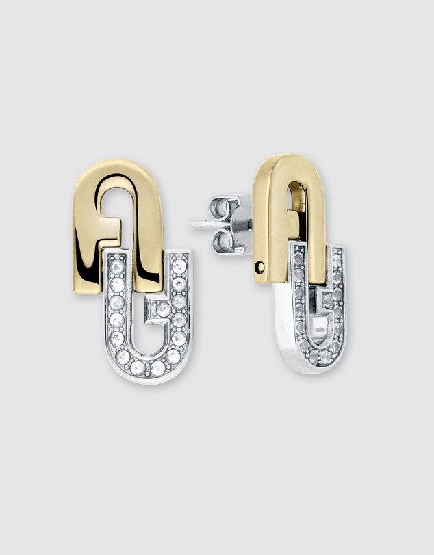 Furla - Furla Arch Double Gold Tone Earrings