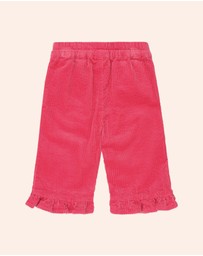Huxbaby - Cord Frill Hem Pants - Babies-Kids