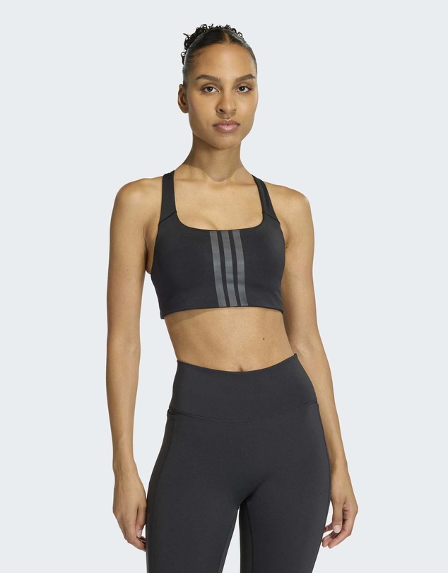 adidas Performance - Optime Workout 3-Stripes Medium Support Bra Womens