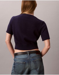 Calvin Klein Jeans - Monogram Cropped Jumper