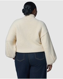 Sunday In The City - Lunaire Knit Bomber Jacket