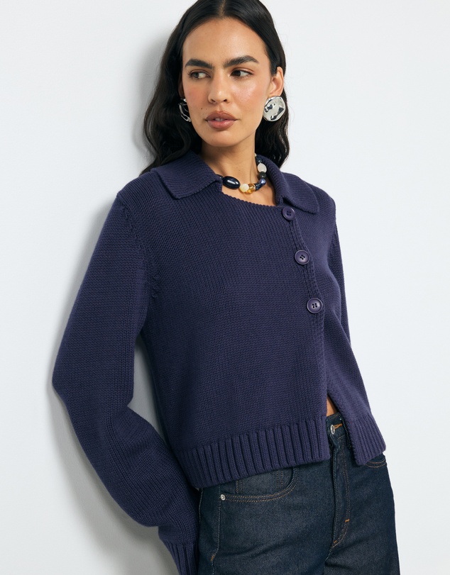 AERE - Miya Cotton Wool Cardigan