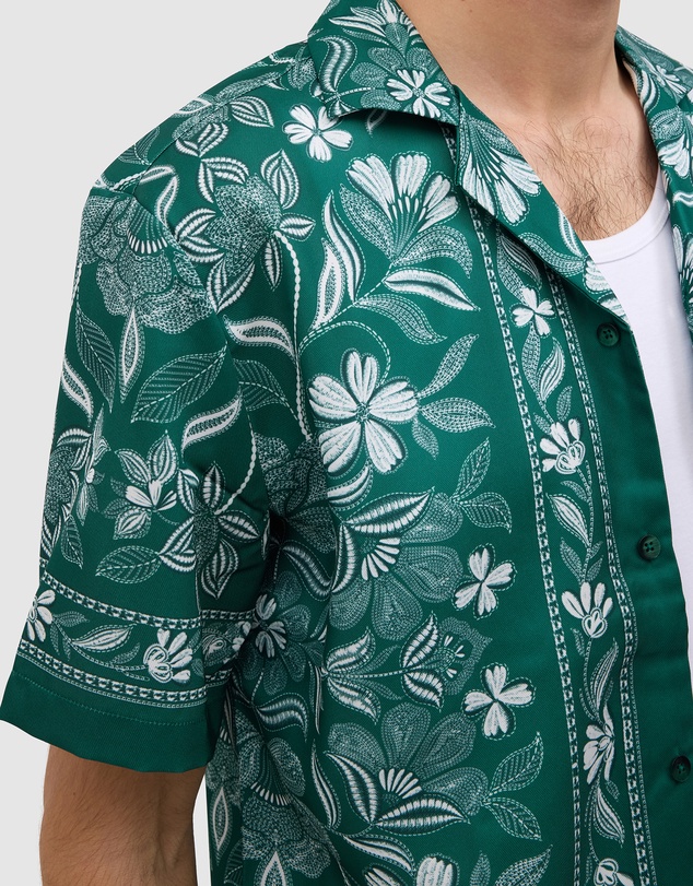Politix - Aidan Border Print Short Sleeve Shirt