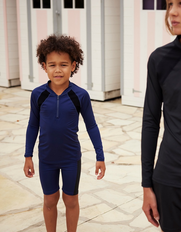 Aqua Blu Kids - Building Blocks Long Sleeve Rash Vest - Kids