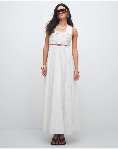 TOPSHOP - Milla Broderie Maxi Dress