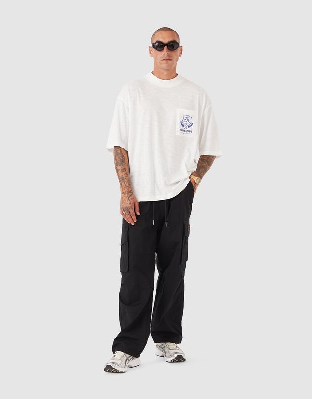 Zanerobe - Crest Slub Flow Tee Vintage White