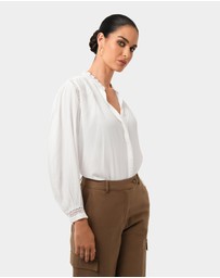 Forcast - Giorga Lace Trim Blouse