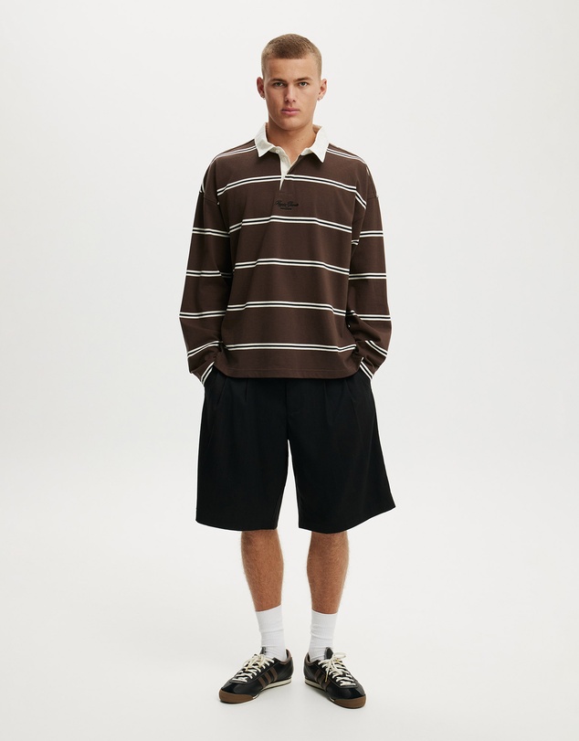 Cotton On - Box Fit Rugby Polo