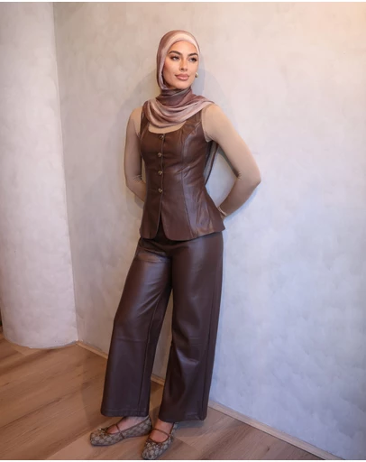 Mod Squad - Printed Rayon Hijab - Mocha Swirl
