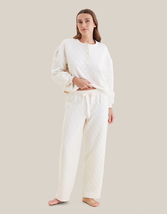 Papinelle - Quilted Cotton Straight Leg Pant