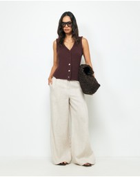 AERE - Lori Organic Cotton Knit Vest