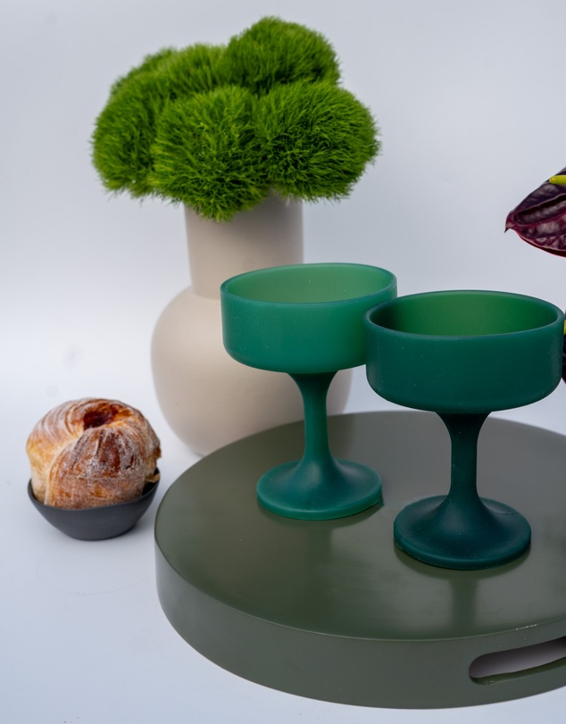 porter green - mecc | silicone unbreakable cocktail glasses