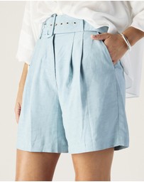 MOS The Label - Serafina Linen Shorts