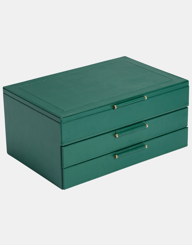 Wolf - Wolf Sophia Jewelry Box Forrest Green