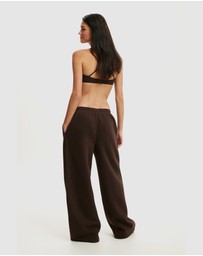 Cotton On Body Active - Plush Tie Waist Wide Leg Sweatpants