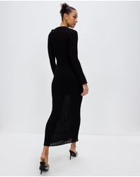 Third Form - Line Up Knit Maxi Dress