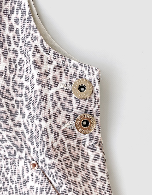 WITH LOVE FOR KIDS - Hazel Denim Pinafore Dress - Babies - Kids