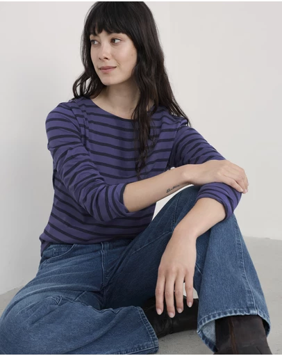 Seasalt - Seasalt Cornwall Purple Sailor Shirt
