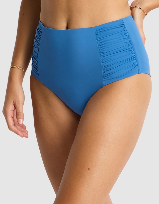 Sea Level Australia - Essentials Edit High Waist Gathered Side Pant