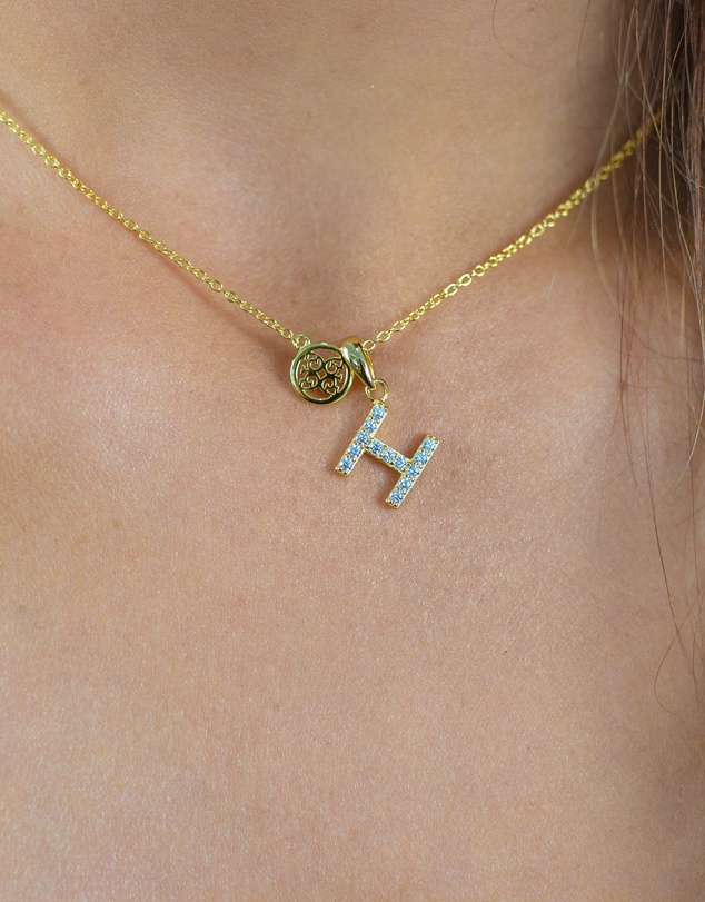 Georgini - Georgini Luxury Letters H Initial Pendant Gold