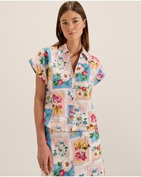 Review - Postcards Crop Shirt