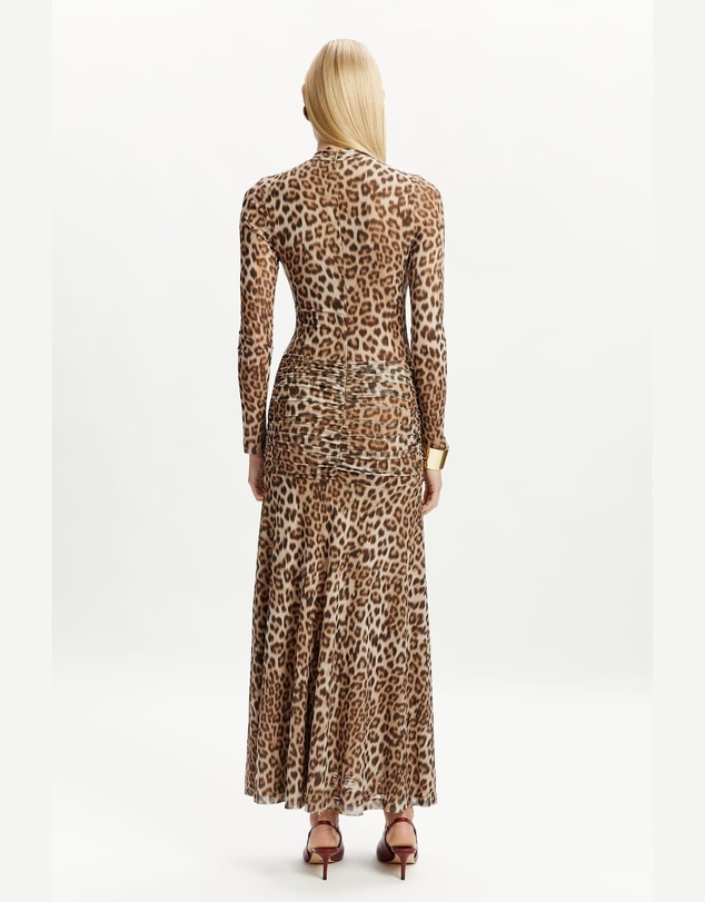 Bardot - Lea Printed Mesh Midi Dress