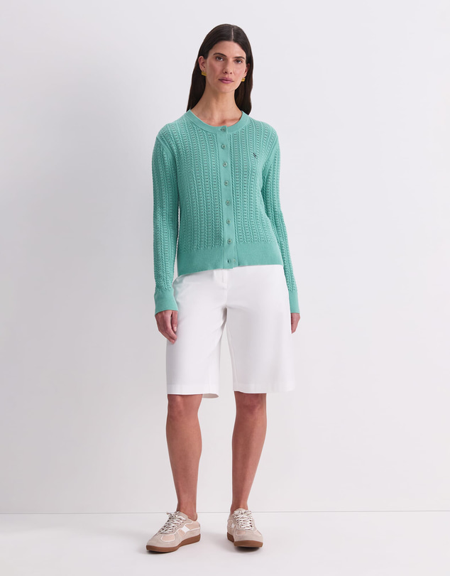 Sportscraft - Elka Cable Pointelle Cardigan