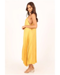 Petal & Pup - Cali One Shoulder Midi Dress - Saffron