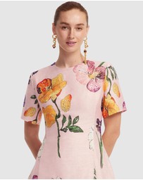 LEO LIN - Caroline Short Sleeve Midi Dress