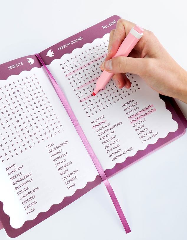 Journey Of Something - Word Search - Pink Abstract