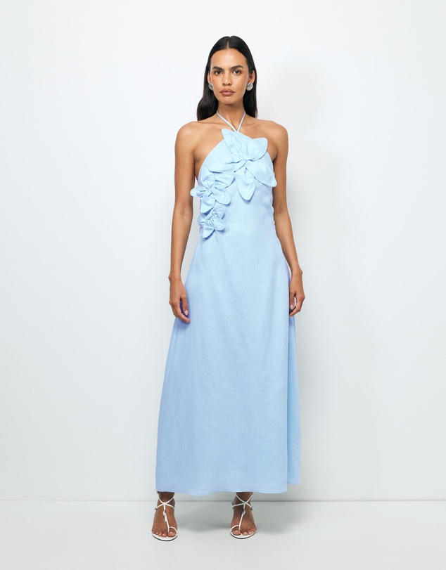 AERE - Tiera Halter Maxi Dress