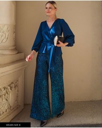 SACHA DRAKE - Sequin Palazzo Pant
