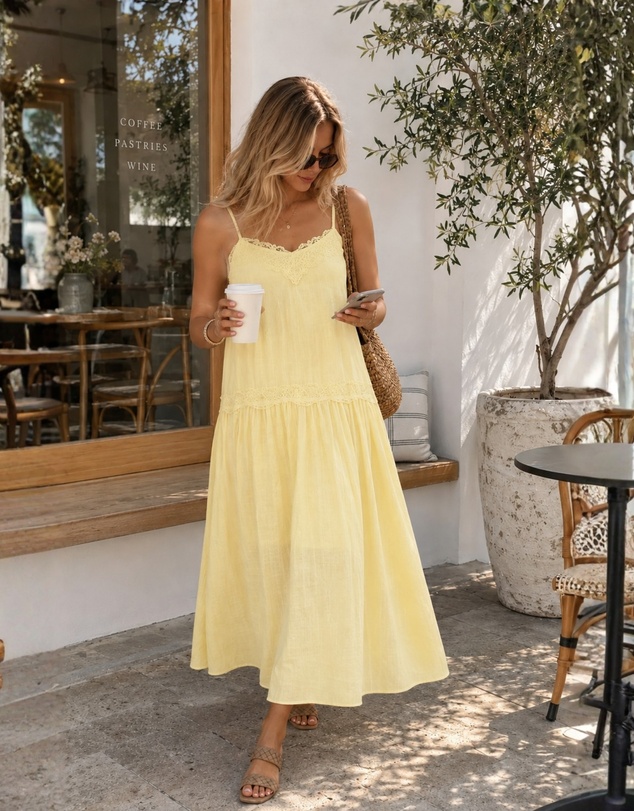 Esther & Co - Glynnis Dress - Primrose Yellow