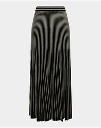 Forcast - Lucy Pleat Knit Midi Skirt