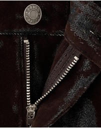 M.N.G - Wide-Leg Devoré Jeans