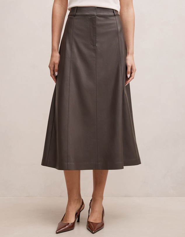 Forever New - Isla Vegan Leather Midi Skirt
