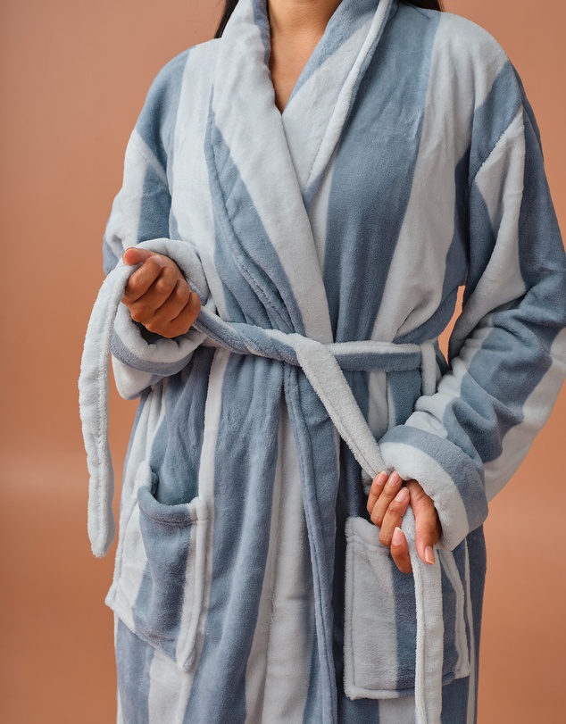 Linen House - Ocean City Plush Robe