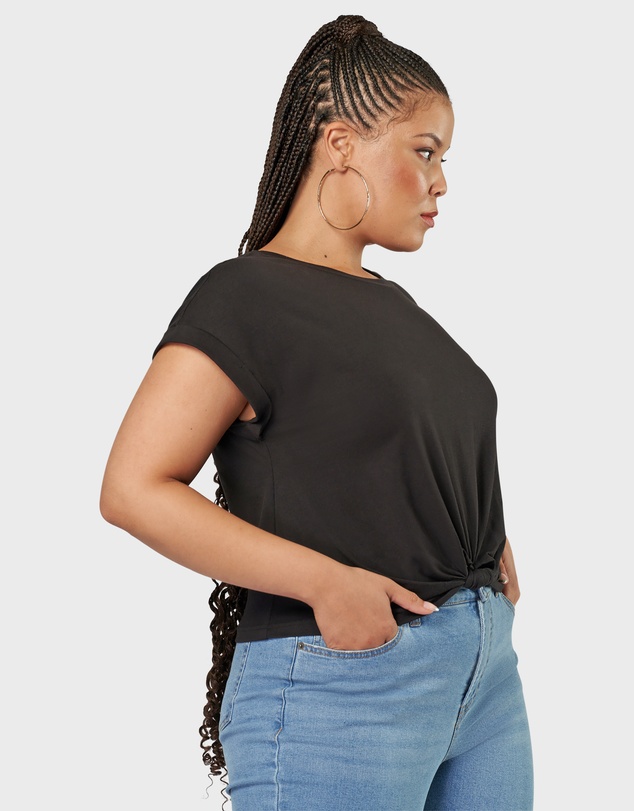 Sunday In The City - Fearless Crop Twist Tee