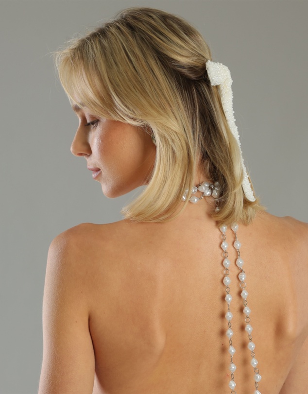 Morgan & Taylor - Vanessa Hair Bow in White