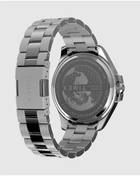 TIMEX - Harborside Coast Multifunction 43mm Stainless Steel Bracelet Watch
