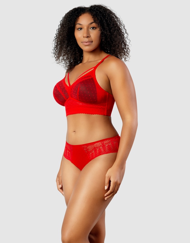 Parfait - Mia Dot Longline Padded Lace Bralette