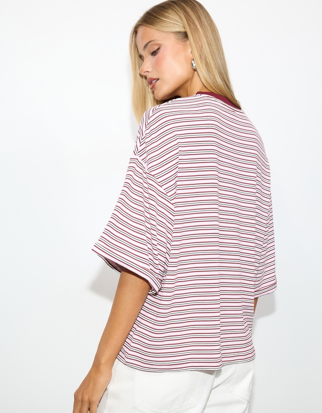 Dazie - Serve Stripe T-Shirt