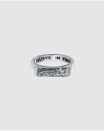Haze & Glory - ICONIC EXCLUSIVE - Ring Men Rough Bar 925 Sterling Silver