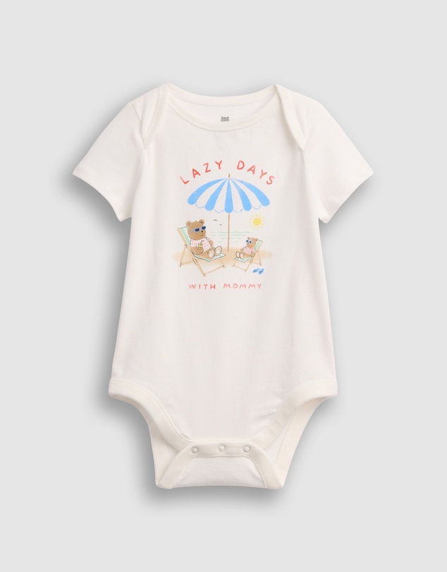 GAP - Graphic Jersey SS Bodysuit - Babies