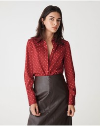 Forcast - Courtney Satin Spot Shirt