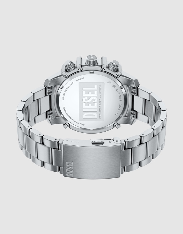 Diesel - Griffed Silver Tone Chronograph Watch