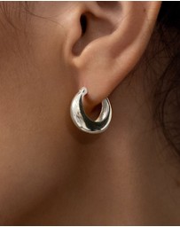 SAINT VALENTINE - Positano Hoops - Silver