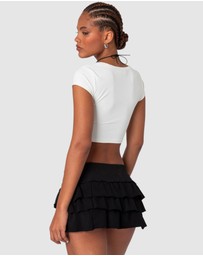 EDIKTED - Ricki Cropped T Shirt