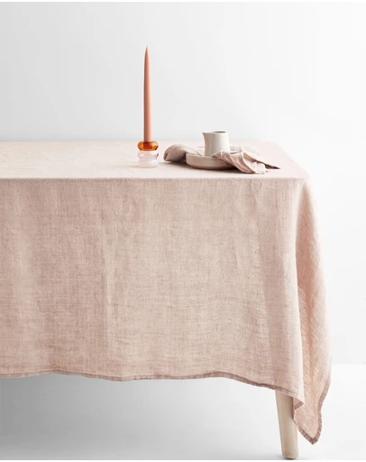 Aura Home - Vintage Pure Linen Tablecloth